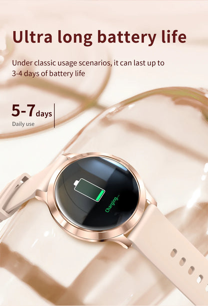 2025 New Smart Watch For Women Gift 1.32 Inch Full Touch Screen Sports Fitness Watches Bluetooth Calls Digital Smartwatch Ladies