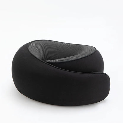 Portable Travel Neck Pillow Memory Foam U-shaped Pillow Snail Style 360 Degree Travel Neck Support Car,Office Sleep Pillow
