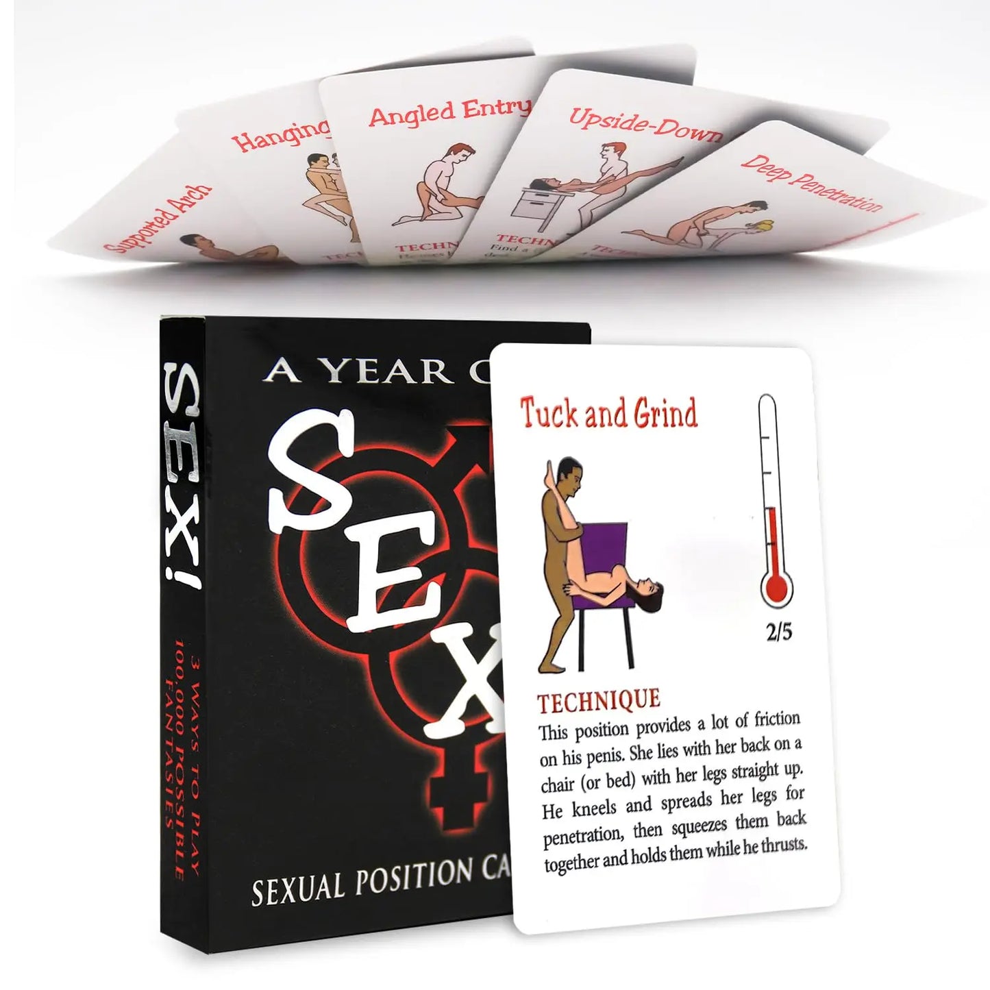 English & Spanish Sexual Position Cards Role Playing Adult Games Bedroom Commands Sex Toys For Couples 18+ Erotic Products