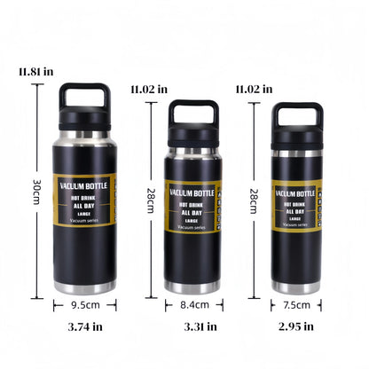 600ML/800ML/1100ML Stainless Steel Vacuum Flasks Insulated Water Bottle Keep Cold&Hot Thermos Coffee Mug with Lid Thermos Bottle