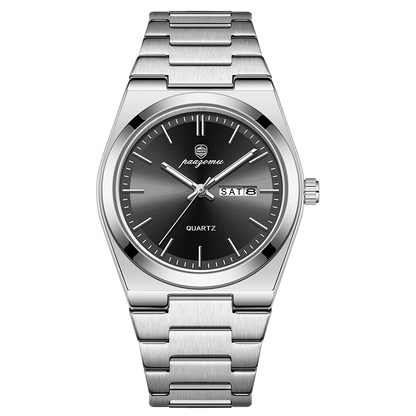 PAAZOMU Luxury Quartz Man Wristwatch Sport Men Watches Waterproof Luminous Date Week Stainless Steel Men's Watch Male Reloj