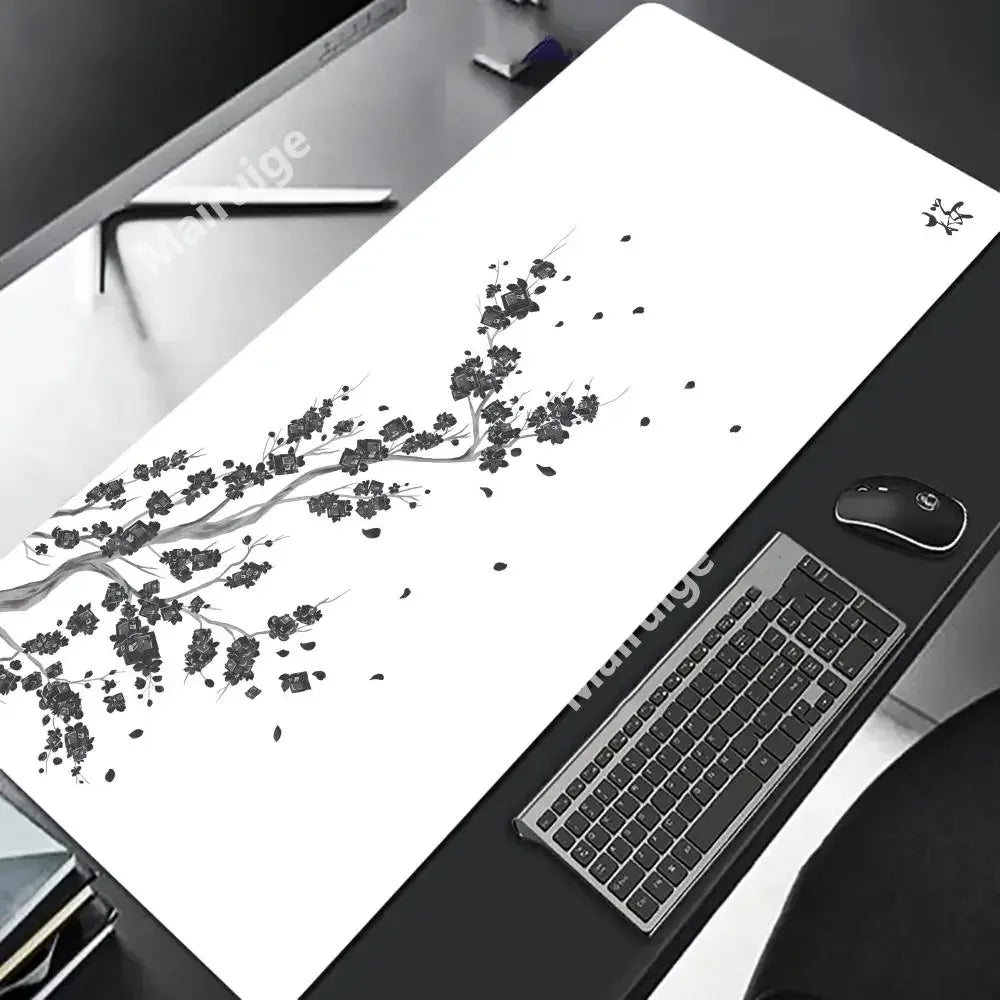 Cherry Blossom scenery mouse pad game washable rubber plus long table mat non-slip home office decorative computer accessories