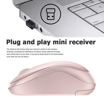 Logitech M221 Silent Wireless Mouse for Laptop, PC – USB Portable, Office & Home Use, Comfortable, Reliable, Plug-and-Play