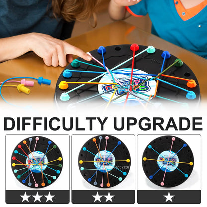 Kid's educational game with multi-level challenges, stress relief games and knot games, suitable for parent-child interaction