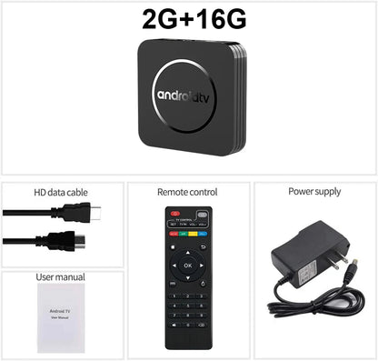 Android 14 8K Ultra HD Q11 Smart TV Box Fast Stable Transmission Media Player 4GB 64GB Large Memory Google Assistant Set Top Box