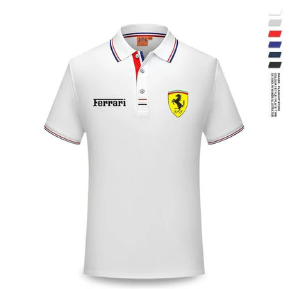 For Ferrari F430 Stradale 458 488 612 F12 High Quality F1 Racing Team Sport Training Short-sleeved Summer Men Women POLO T-shirt