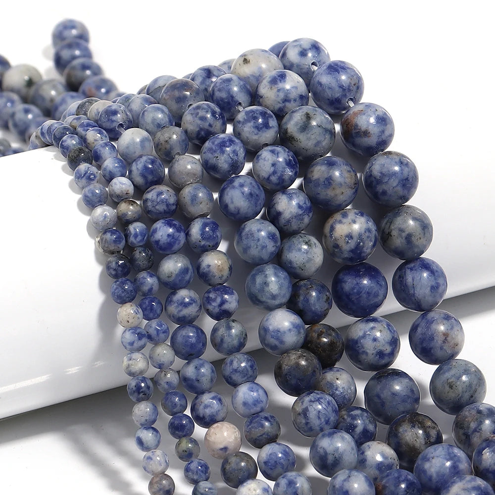 Natural Stone 4 6 8 10 12mm Round Tiger Eye Amethyst Agate Jades Stone Spacer Bead For Jewelry Making Diy Bracelet Needlework