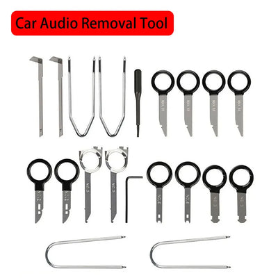 20pcs Stereo Dash CD Player Removal Tool Set Automobile Accessories Car Radio Audio Removal Install Key Kit