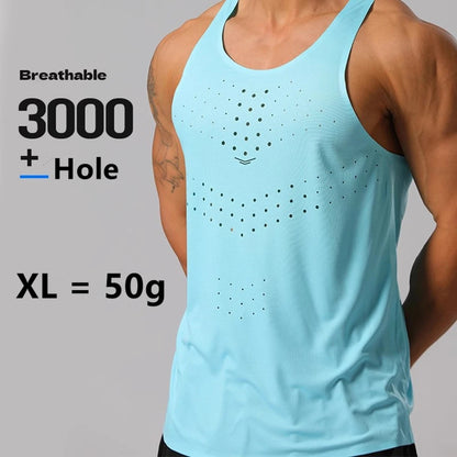 Men Women Athletics Tank Tops Track Field Running Vest Ultra Light Speed Sport Marathon Fitness Guys Sleeveless Shirts Clothing