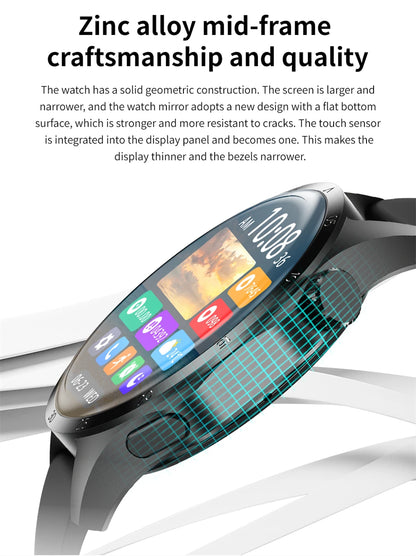 2025 New Smart Watch Men Watch 4 Pro1.53 inch AMOLED HD Screen BT Call GPS sports NFC Health Monitoring Smartwatch Mens Watch