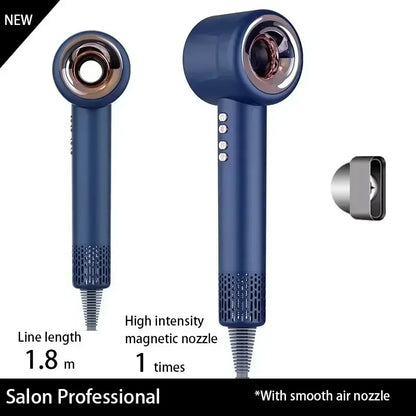 220V Professional Leafless High Speed Hair Dryer Salon Home Appliance Constant Temperature Negative Ion Quick Drying 1.8m