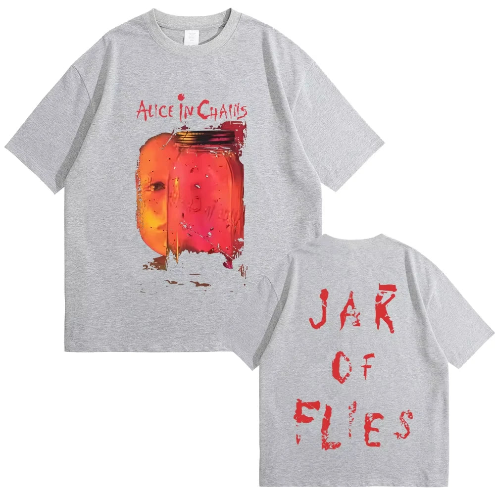 Rock Band Alice in Chains Jar of Flies Album Graphic T-shirt Men's Women Gothic Punk Pop Music Streetwear Male Fashion T Shirts