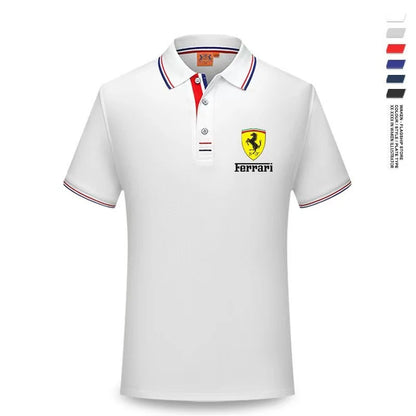 For Ferrari F430 Stradale 458 488 612 F12 High Quality F1 Racing Team Sport Training Short-sleeved Summer Men Women POLO T-shirt
