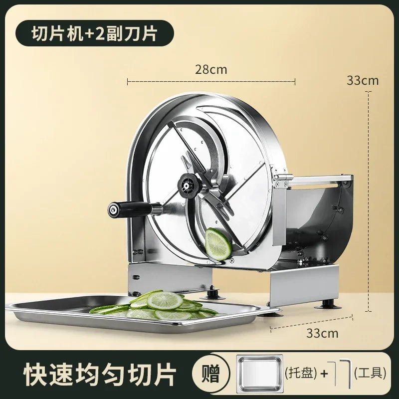 Fruit Slicer Milk Tea Shop Lemon Manual Cut Fruit Artifact Commercial Household Fruit Tea Slicer Home Appliance 삼겹살 Vevor