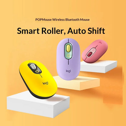 Logitech M350 POP Wireless Mouse features Bluetooth connectivity,It is suitable for girls and ideal for both office and home use
