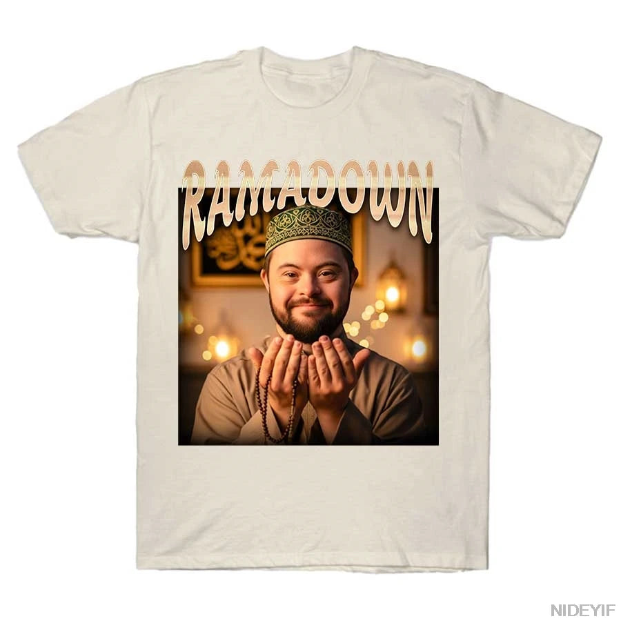 RAMADOWN MEME T-shirt For Men Women 100% Cotton T Shirts Short Sleeve Tops J28