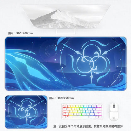 Genshin Impact Postcard Mouse Pad Large Custom Computer Keyboard Game Pads Home Office Desktop Mat