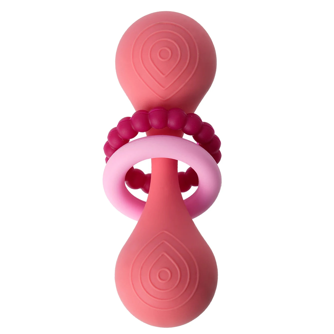 Color Kids 1PCS Silicone Baby Teether Toy 0-12 Months Hand Grip Rattle Tactile Training Safe Chew Toy Infant Shower Gift