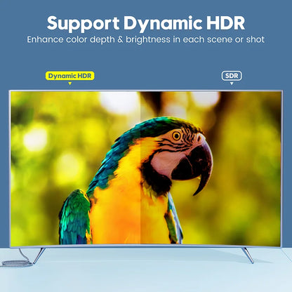 Vothoon Displayport 1.4 Cable 8K 60Hz Mini DP to DP Cable 4K Ultra HD Video Audio Cable for Laptop TV Xbox Projector Monitor