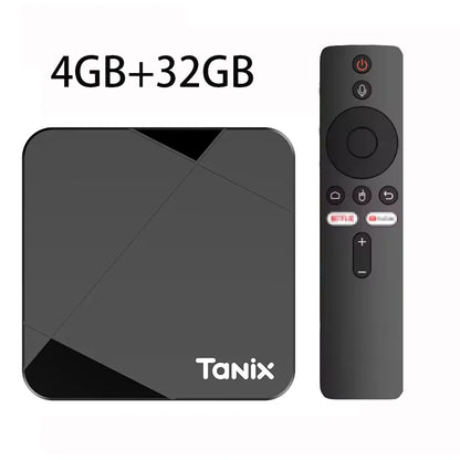 Tanix TX5 Android 14 TV Box Quad Core Amlogic S905Y5 2.4G 5G Wifi BT 4K HDR 3D Media Player