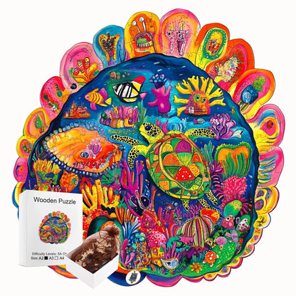 Fantasy Themed Wooden Puzzle Interesting Style Wooden Decor Christmas and Halloween Gift Toy for Teen and Kid