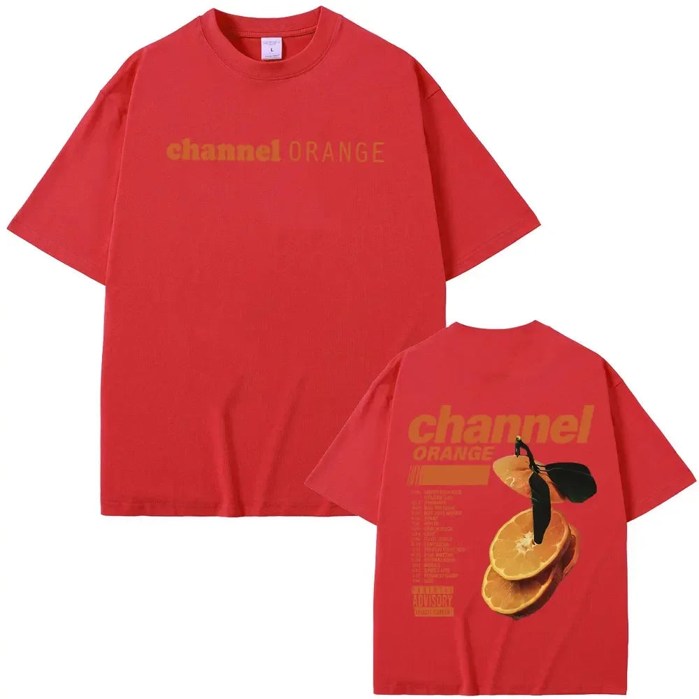 T-shirts Blond Hip Hop Vintage T Shirt Fashion Streetwear Rapper Frank Channel Orange Graphic Print Tshirt Ocean