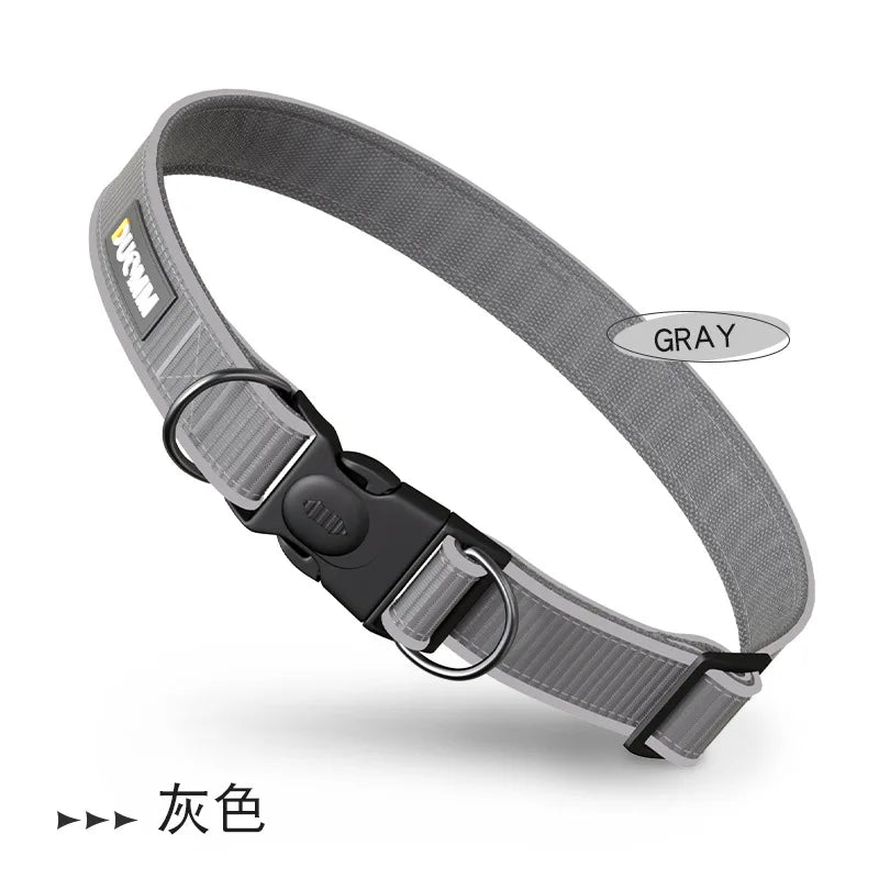 New Dog Collar and Leash Set Reflective Nylon Adjustable Collar for Small Medium Dogs Pet Walking Gear Dog Accessories P020
