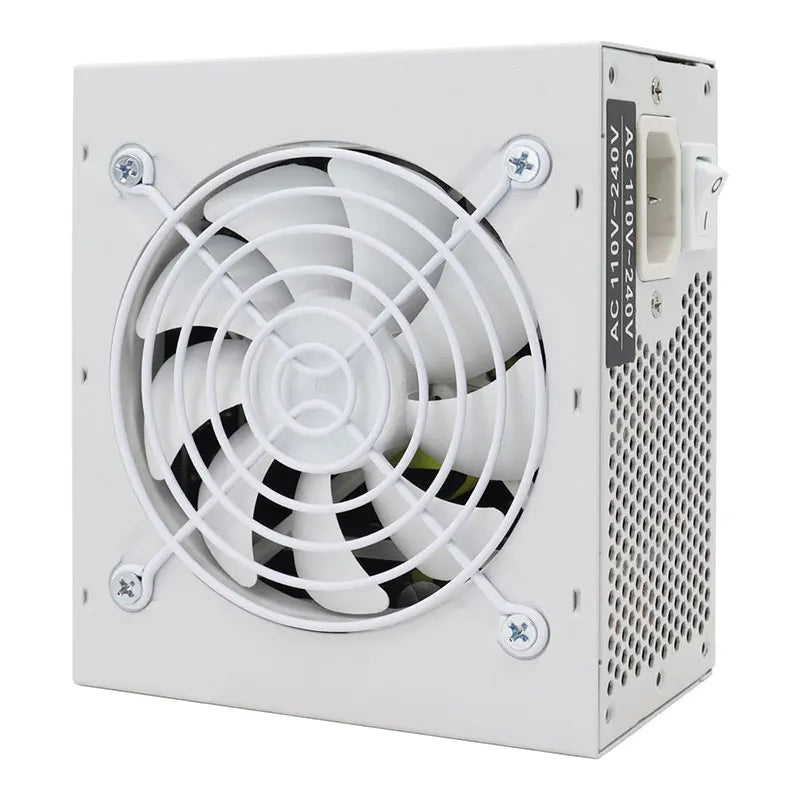 SFX500W Fully Modular Power Supply 500W White 20+ 4Pin Power source for PC Gaming Desktop Mini ITX Case Small Computer Case