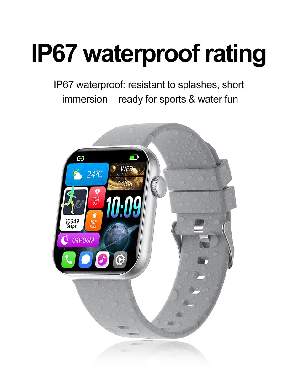 2025 New Smartwatch Men Android IOS Phone 1.9"HD Screen Bluetooth Call Heart Rate Monitoring Sports Waterproof Smart Watch Women