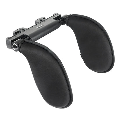 Ergonomic 360° Adjustable Auto Cervical Pillow with Memory Foam & Side Pads One-Click Sleep Headrest for Car Travel BMW Benz