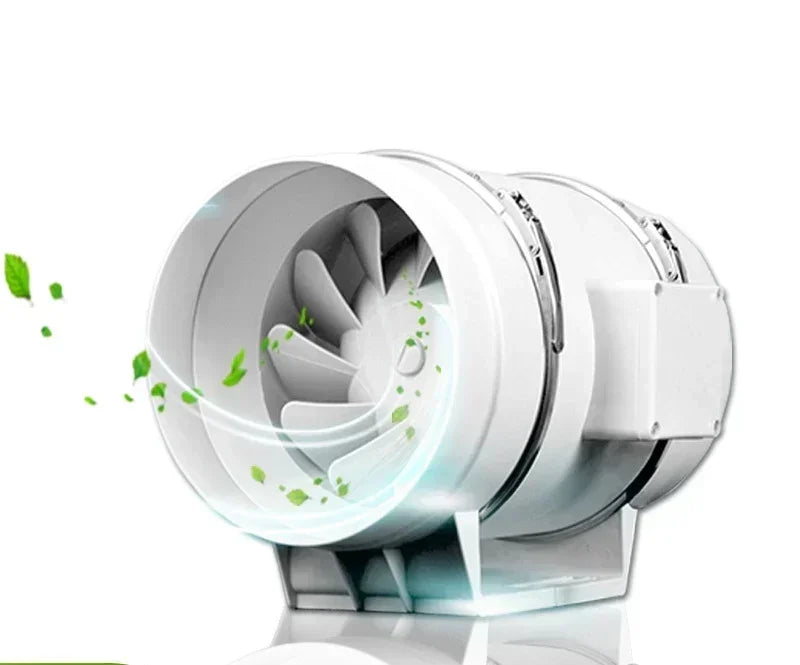 4/5/6 inch Exhaust Fan Home Silent Inline Pipe Duct Fan Bathroom 220V Extractor Ventilation Kitchen Toilet Wall Air Cleaning