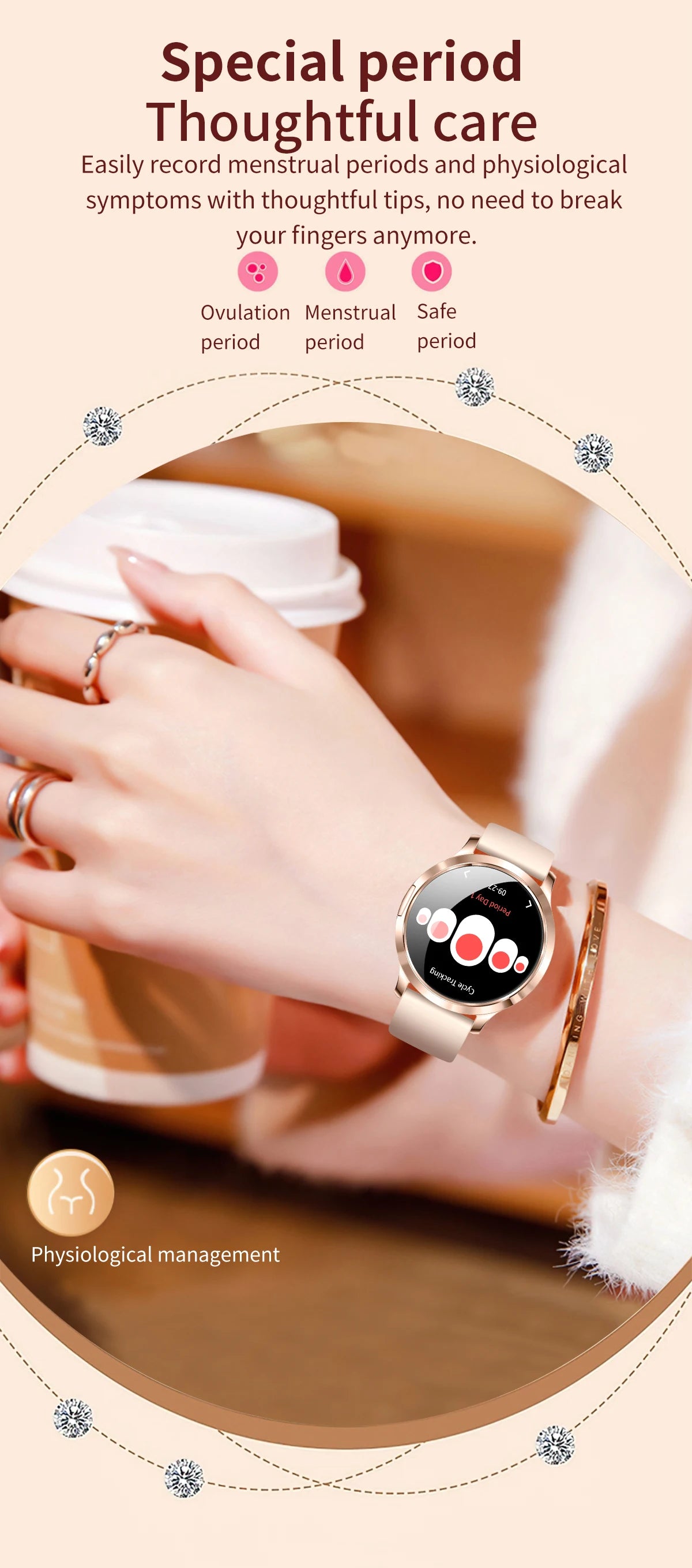 2025 New Smart Watch For Women Gift 1.32 Inch Full Touch Screen Sports Fitness Watches Bluetooth Calls Digital Smartwatch Ladies