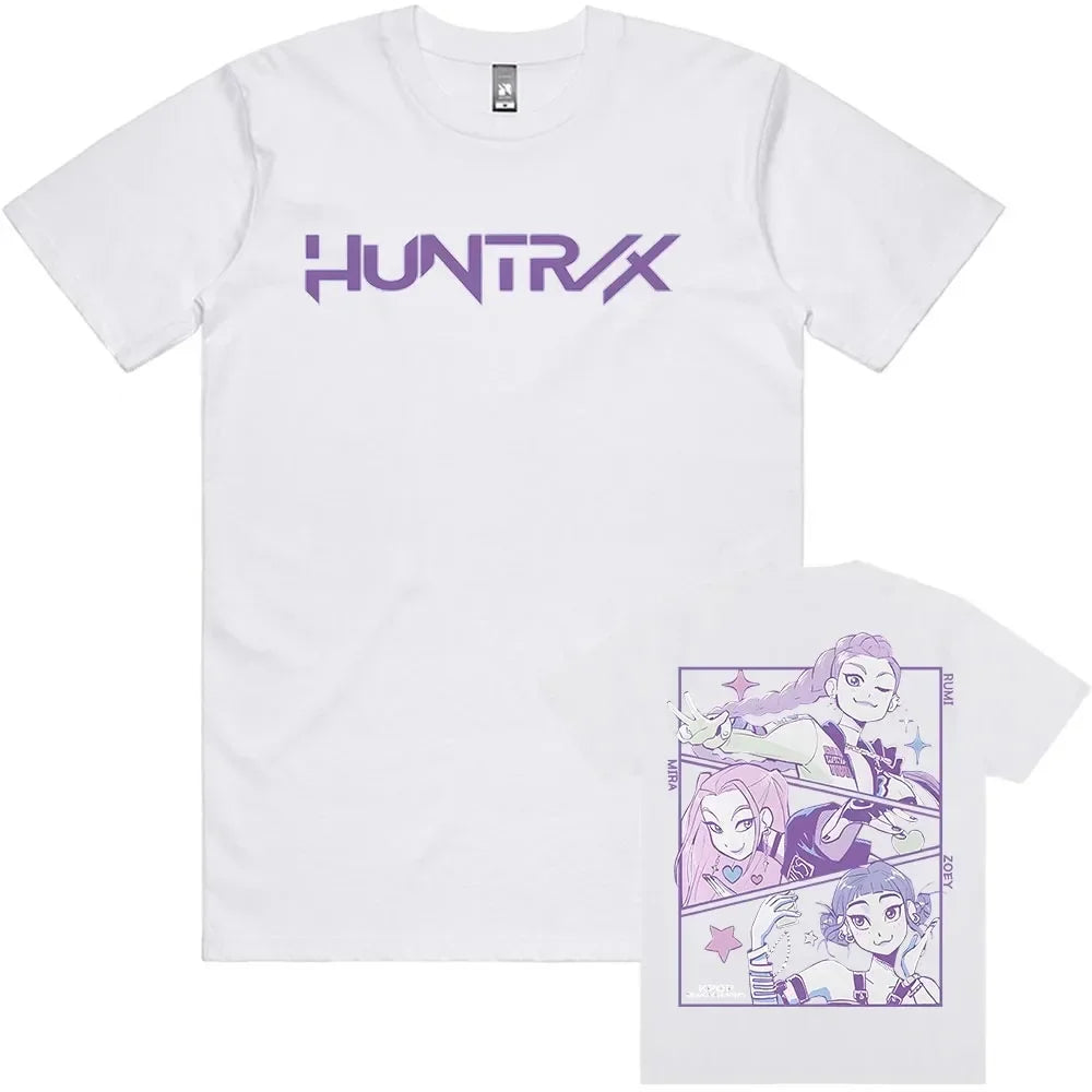 KPop Demon Hunters Tshirts Summer  Female Male  T-shirt Streetwear Hip Hop Fashion Casual T Shirt Tees