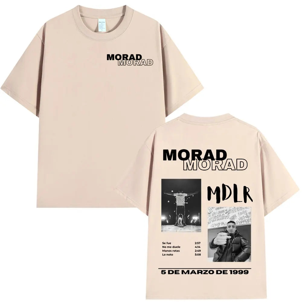 Rapper Morad MDLR Tour Album T Shirt Men's Women High Quality Cotton Tee Shirt Fashion Hip Hop Short Sleeve T-shirts Streetwear