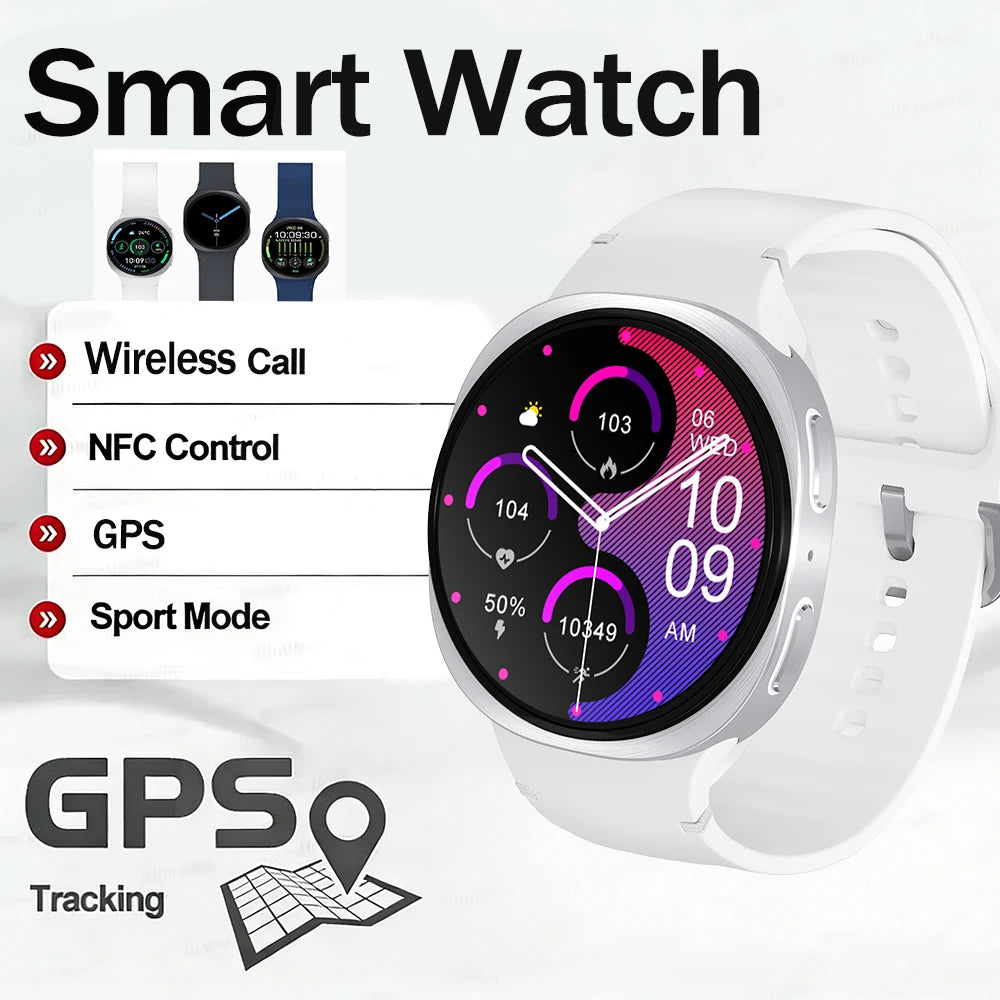 2026 New HD8 Smart Watch 1.46" Al Assistant SOS Sports Mode Heart Rate Women’s Health IP68 Waterproof Bluetooth Call Smart Watch
