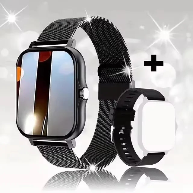 2025 Smart Watch 2.01‘’ Full Touch Amoled BT Call Sport Waterproof Watches Heart Rate Blood Pressure SmartWatch for Men Women