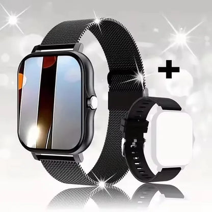2025 Smart Watch 2.01‘’ Full Touch Amoled BT Call Sport Waterproof Watches Heart Rate Blood Pressure SmartWatch for Men Women