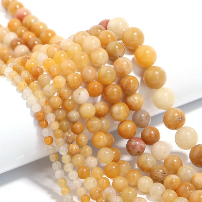 Natural Stone 4 6 8 10 12mm Round Tiger Eye Amethyst Agate Jades Stone Spacer Bead For Jewelry Making Diy Bracelet Needlework
