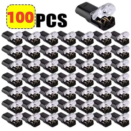 2-300pcs Waterproof 2 Pin Electrical Connector Plug, Automotive Car Truck Motorcycle Wire Cable Terminal Strip Connector Kit