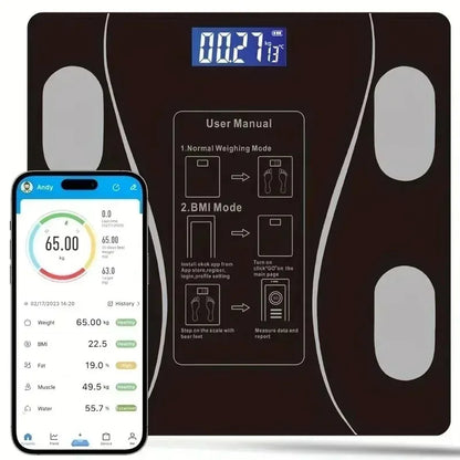 Smart body fat scale household accurate and durable small charging electronic scale high accurate measurement of human weight