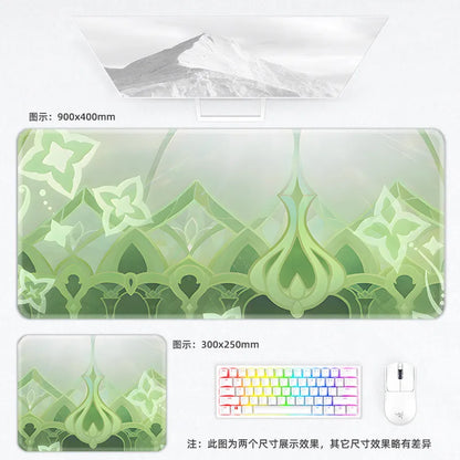 Genshin Impact Postcard Mouse Pad Large Custom Computer Keyboard Game Pads Home Office Desktop Mat