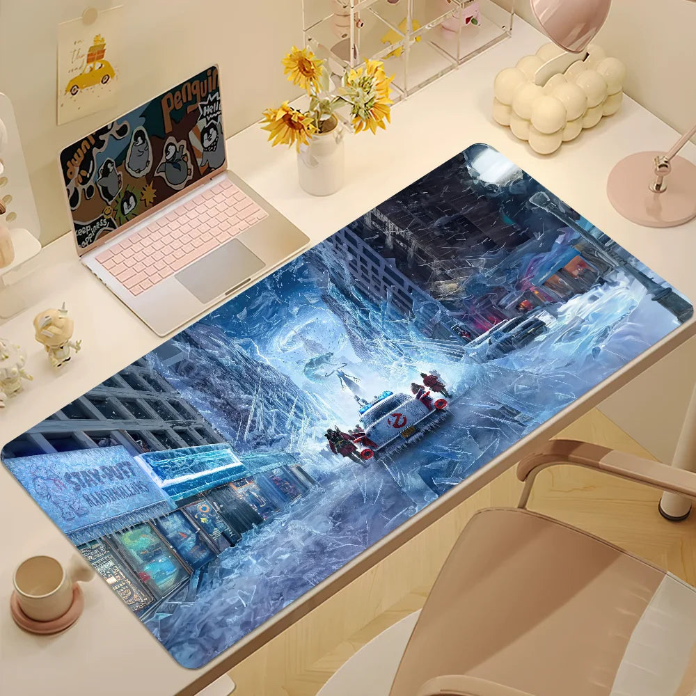 G-Ghostbusters Frozen Mouse Pad Large Desk Mat Keyboard Ergonomic Office Rubber PC Non-slip Anti-fray Home Custom Best Price