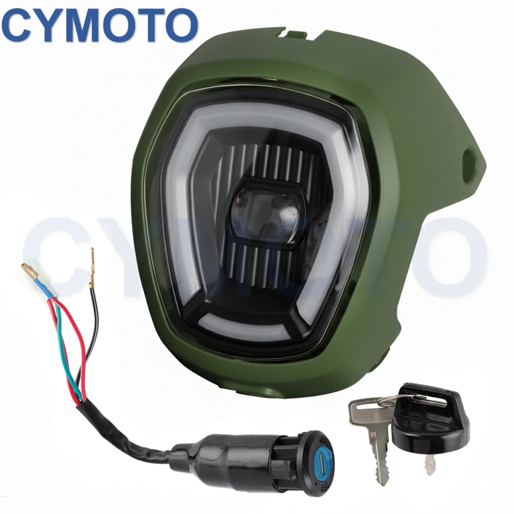 Motorcycle DC 12V Headlight Assembly For Honda NAVI 2022-2023 Head Lamp Accessories  Black Fairing Front Light HeadLamp