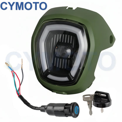 Motorcycle DC 12V Headlight Assembly For Honda NAVI 2022-2023 Head Lamp Accessories  Black Fairing Front Light HeadLamp