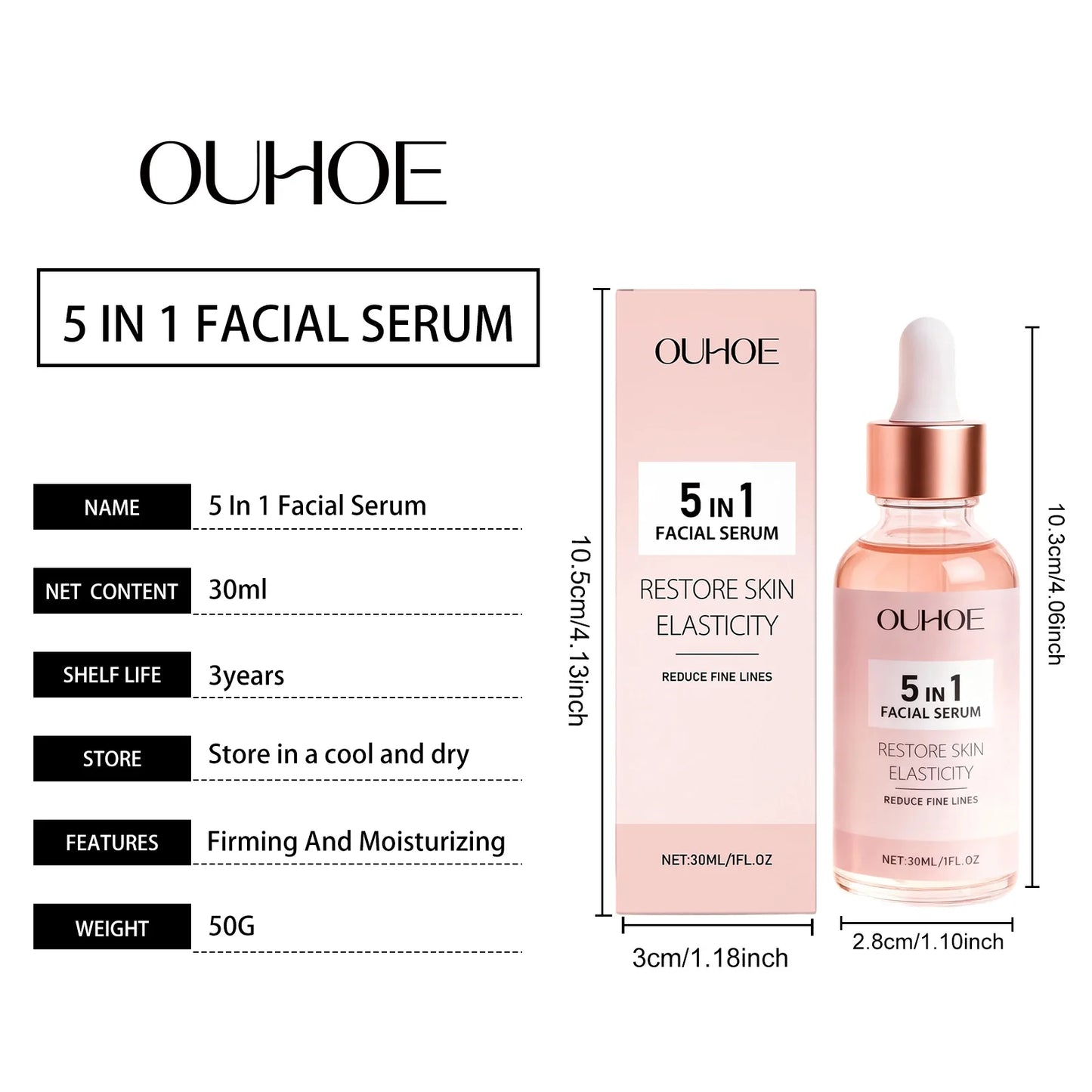 Facial Serum for Deep Hydration Anti Aging Winter Skincare Gift Set with Moisturizing Repair Dry Skin Care Sensitive Skin