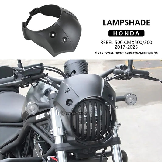 Motorcycle Front Headlight Fairing Cover For Honda Rebel CMX 500 300 CMX300 CMX500 2017-2024 Windshield Cowl Cover Accessories