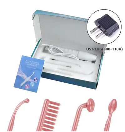 massage wand for skin care Neon facial, acne skin rejuvenation, tighten wrinkle redHigh frequency electrotherapy beauty device,