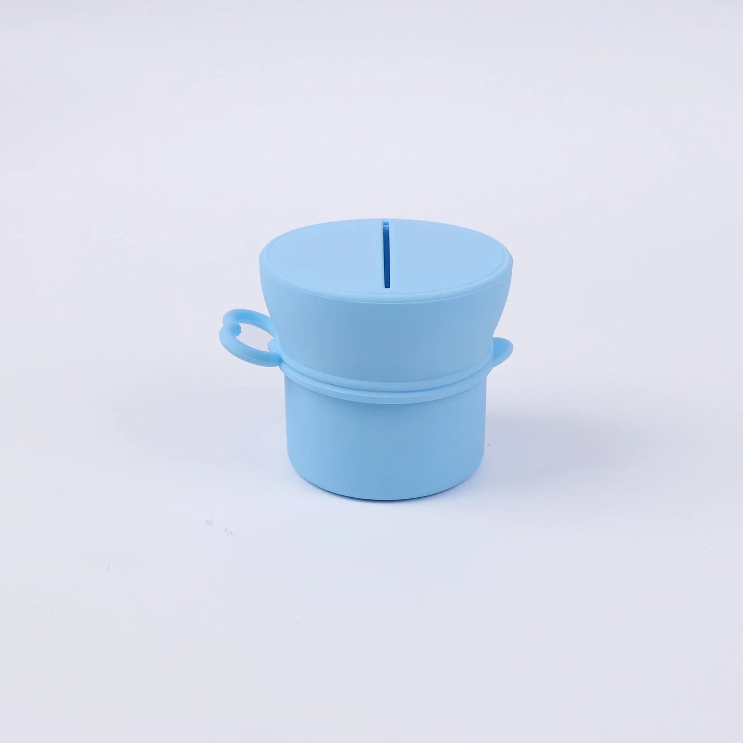 Portable Silicone Cup with Handle Food Grade Easy Clean Travel Mug BPA Free Leak Proof Drinking Cup for Outdoor Office
