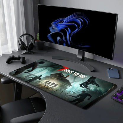 7 Days to Die Mouse Pad Desk Mat Large Non-slip Anti-fray Keyboard Ergonomic Office Rubber PC Home Custom