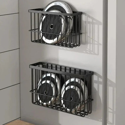 Magnetic Storage Shelf Kitchen Refrigerator Suspended Convenient Space Saving Basket Household Items Spice Condimentor Organizer